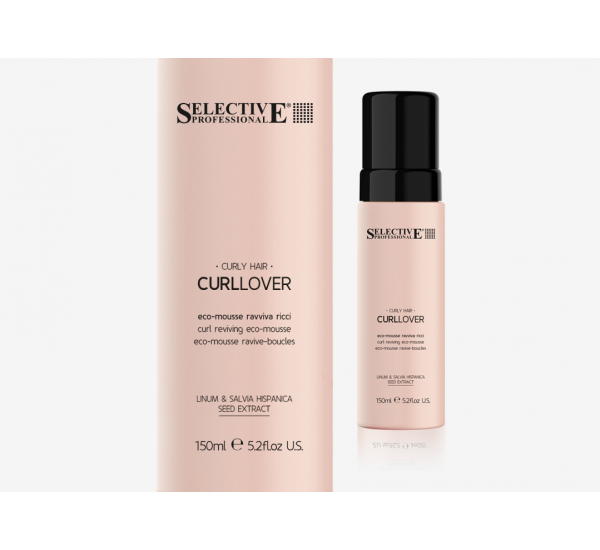 ПОДХРАНВАЩ ЕКО-МУС ЗА ЕЛАСТИЧНИ КЪДРИЦИ SELECTIVE CURLLOVER ECO-MOUSSE 150ml